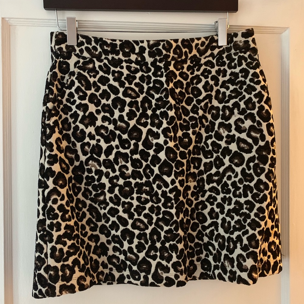 Sanctuary leopard a line skirt